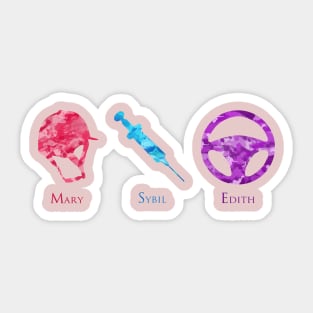 Downton ladies Sticker